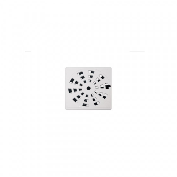 Ralo Grelha GRB3 10,2x10,2cm Quadrada Branca Rotativa Astra