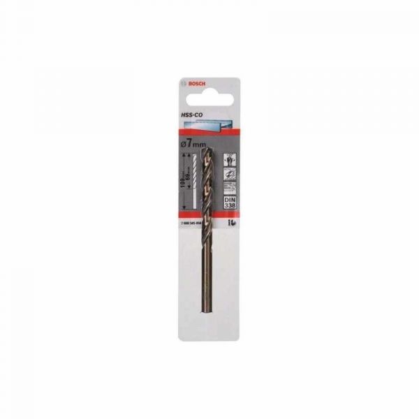 Broca para Metal Aço Rápido com Liga de Cobalto HSS-Co 7,0mm Bosch 2608585858