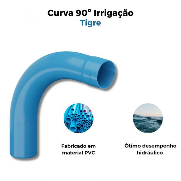 Curva 90º Irrigação DN35mm Tigre
