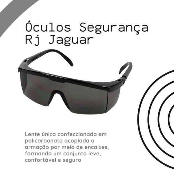 Óculos Segurança Rj Jaguar Cinza Kalipso 
