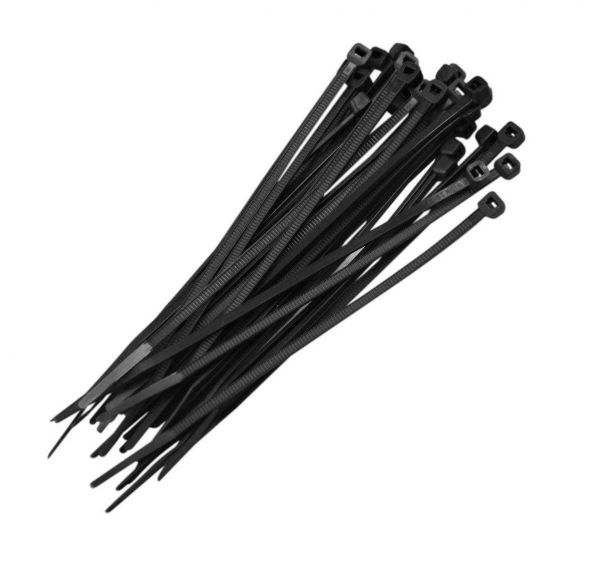 100 Unidades Abraçadeira Nylon 3,5mm x 140mm Preta Foxlux