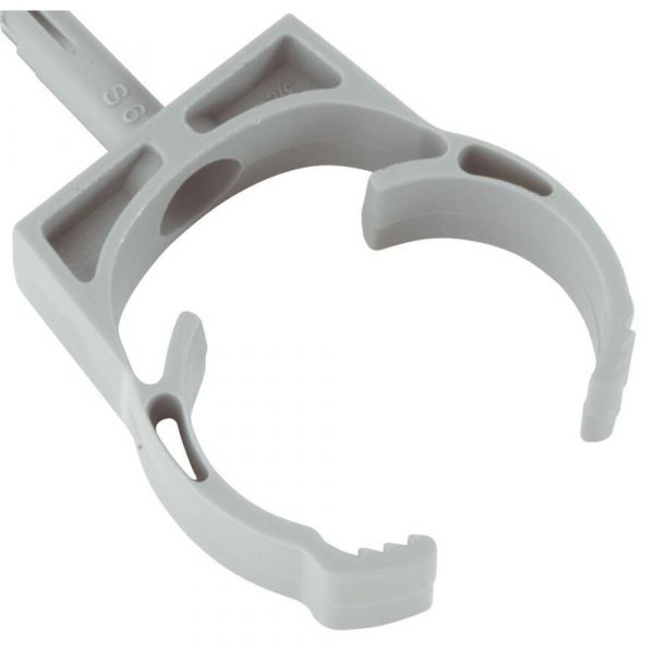 Abraçadeira com Bucha 1/2 Pol. Plastibox Cinza Tramontina