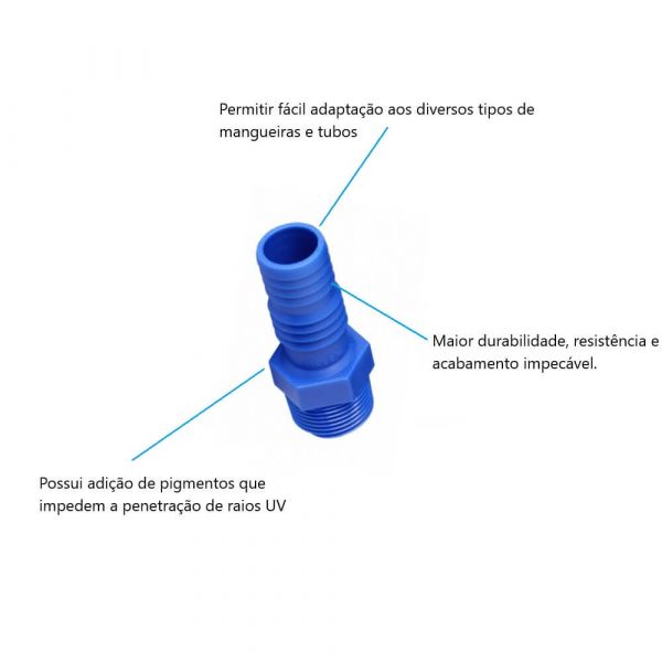 Adaptador Para Mangueira Rosca Externa 1” Agrojet