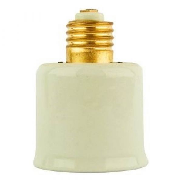 Adaptador Bocal Em Porcelana E27 P/ E40 Foxlux
