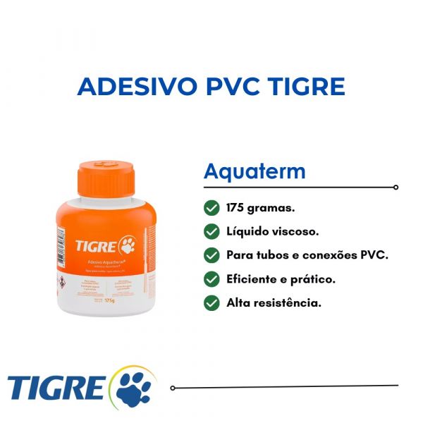 Adesivo Pvc  Aquatherm 175g Com Pincel Tigre 53010407