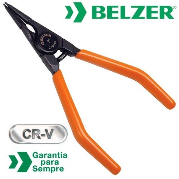 Alicate para Anéis Externo Bico Reto 7'' Belzer