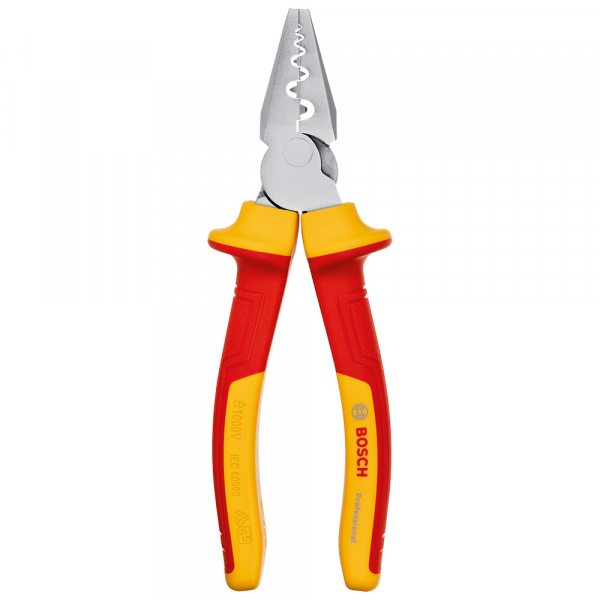 Alicate de Crimpagem de Terminais VDE 180mm 2NE6 Bosch