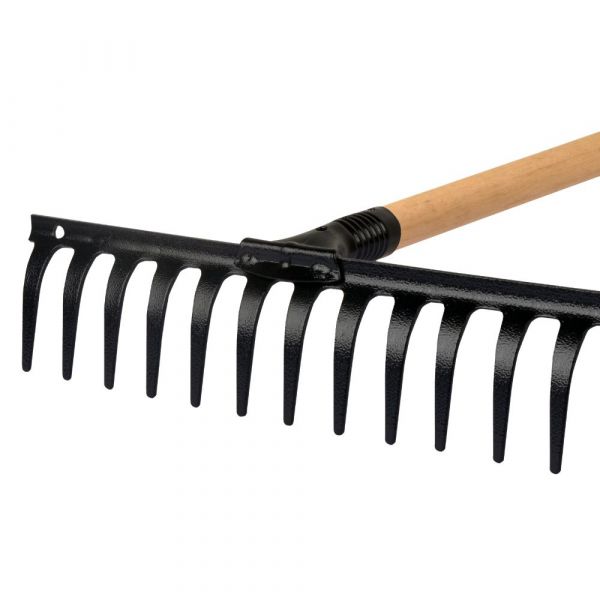 Ancinho Reforçado Curvo 12 Dentes com Cabo 1,20m Max