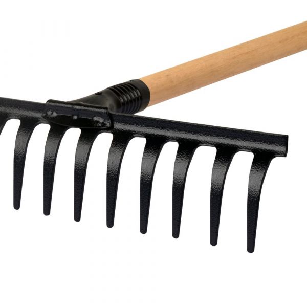 Ancinho Reforçado Curvo 16 Dentes com Cabo 1,20m Max