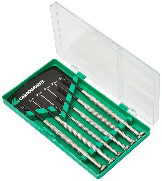 Jogo de Chave Precisão Fenda e Phillips 6 Peças- Carbografite