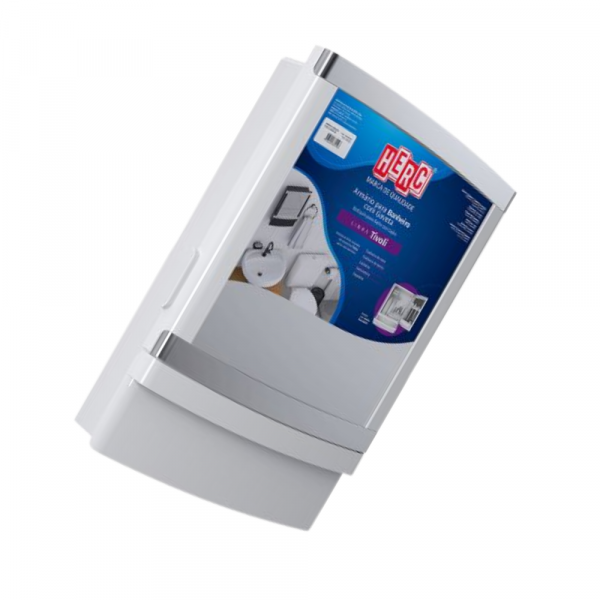 Armário para Banheiro com Gaveta Branco Cromado Tivoli Herc