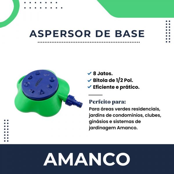 Aspersor de Base 8 Jatos Amanco