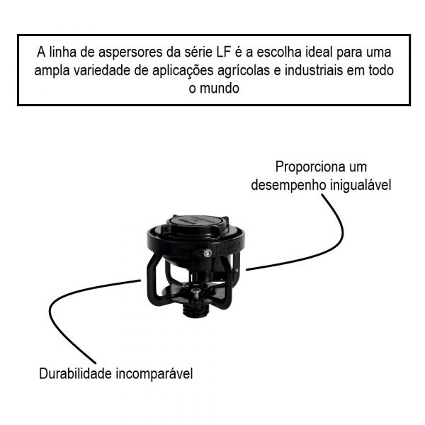 Aspersor Impacto LF2400 Para Irrigação RM ACME 23mm Rain Bird