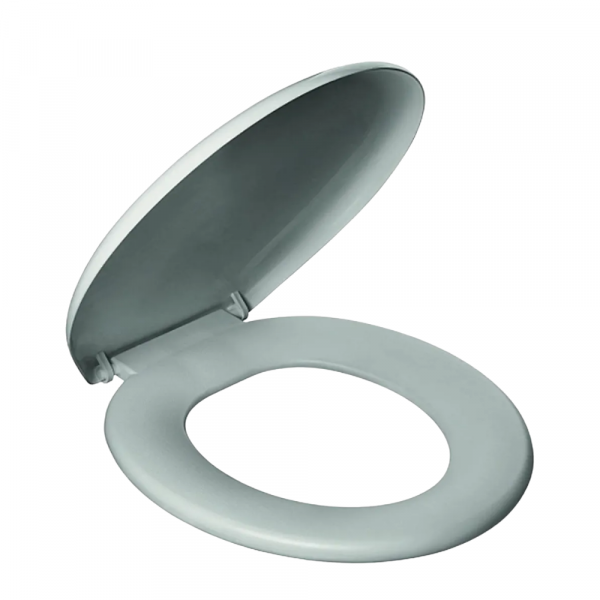 Assento Sanitário Almofadado Cinza Clássico PR1063-5 Atlas