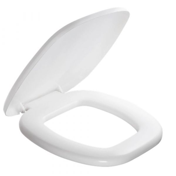 Assento Sanitário Almofadado Quadrado Branco PR1064-2 Atlas