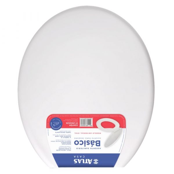 Assento Sanitário Básico Branco PR1060-2 Atlas 