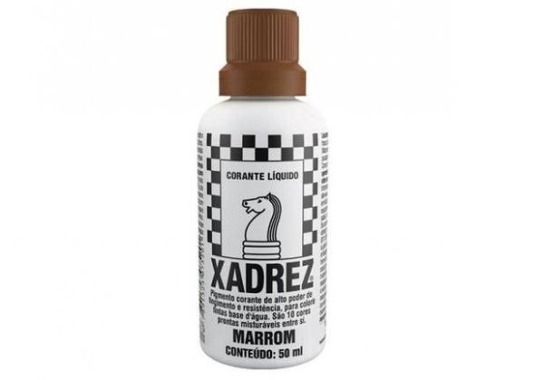 Corante Liquido 50ml Marron Xadrez