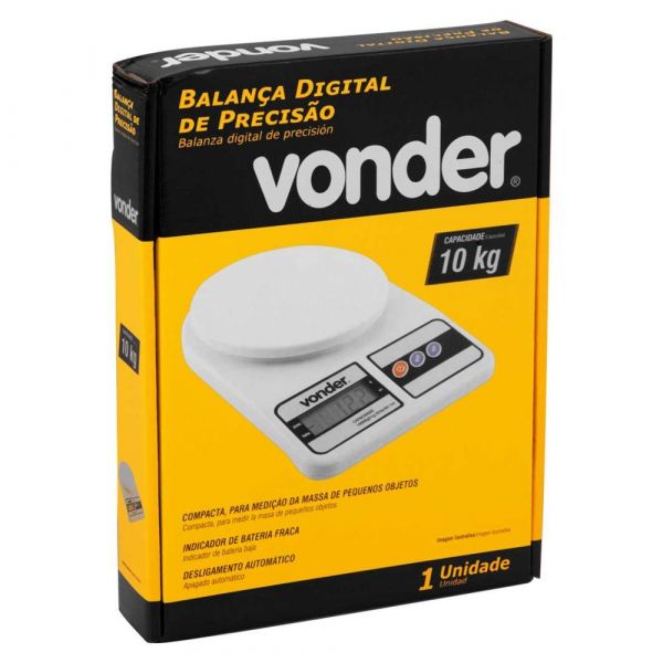 Balança Digital de Precisão 10Kg Vonder