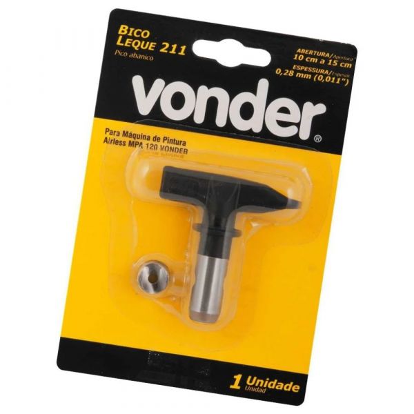 Bico Leque para Máquina Airless 211 Abertura de 10cm a 15cm Espessura 0,28mm Vonder