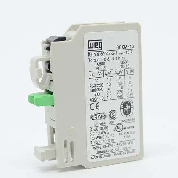 Bloco de Contato Auxiliar BCXMF10 1NA 10356473 Weg