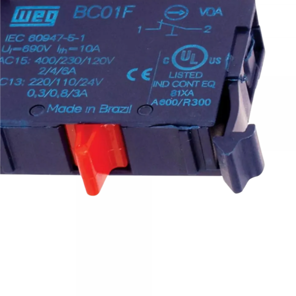 Bloco Contato Auxiliar 1NF BC01F-CSW Weg