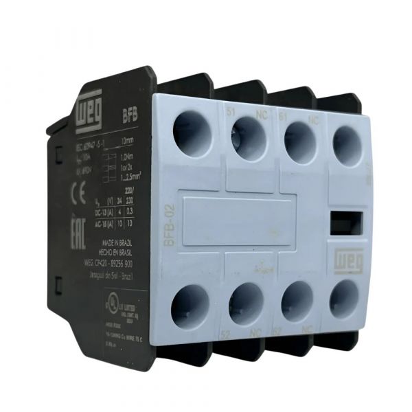 Bloco de Contato Auxiliar 2NF BFB-02 CWB9-125 AZ Contator Frontal Weg