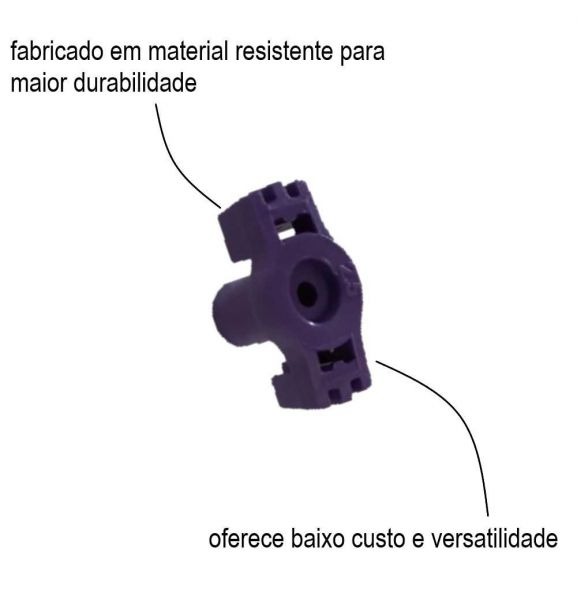 Bocal Plástico para Aspersor IM22 2,5mm Roxo Duro PVC