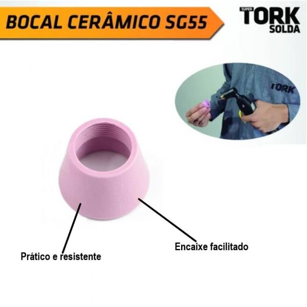 Bocal Cerâmico para Corte de Plasma SG55 Tork