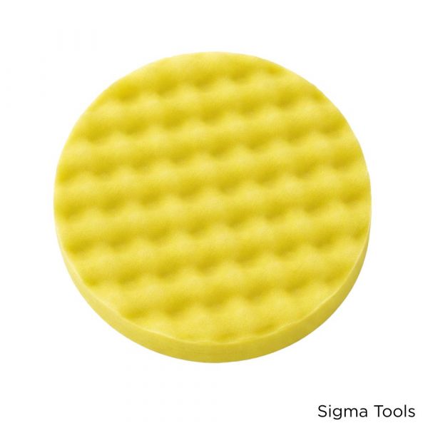 Boina Espuma Waffle 8 Pol. 80 Corte Médio Amarela Sigma Tools