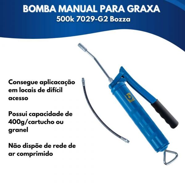Bomba Manual Para Graxa 500k 7029-G2 Bozza