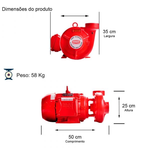 Bomba de Incendio THSI-18 7,5Cv Trifasico Thebe