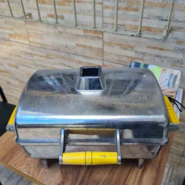 Churrasqueira Portátil Bafo Gold Alumínio com Tampa Durafort