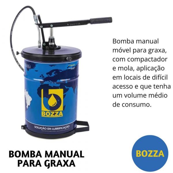 Bomba Manual Para Graxa Com Recipiente 20KG Bozza