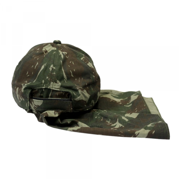 Boné De Pano Camuflado Marrom 