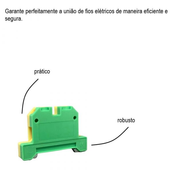 Borne Terra 6mm Verde e Amarelo Lukma