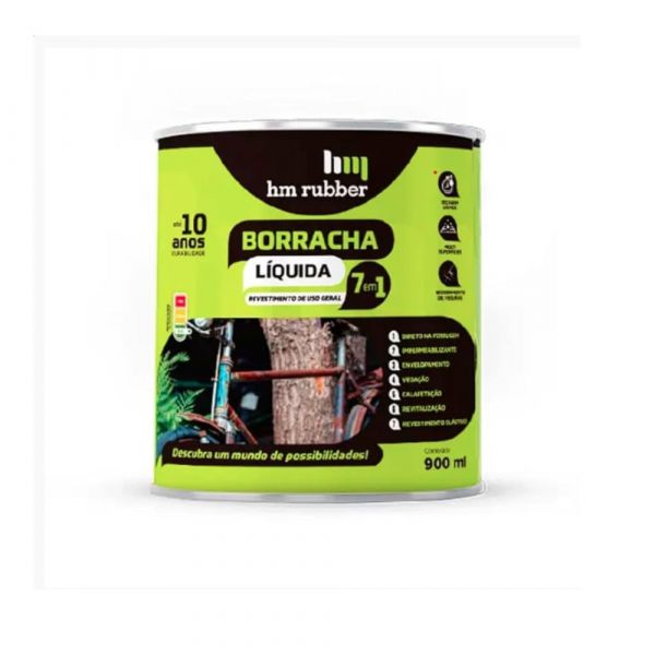 Borracha Líquida Cinza 900ml HM Rubber