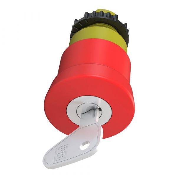 Botão Emergência CSW-BESY-WH com Chave Yale Gira Solta Vermelho Weg