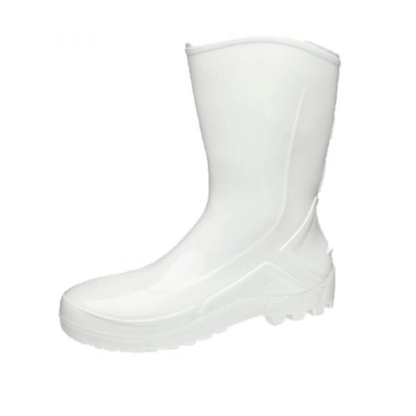 Bota De Borracha Branca Curta N° 41 Marluvas