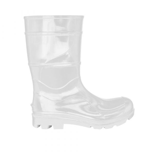 Bota de Borracha Cano Médio Branca N° 45 Cartom