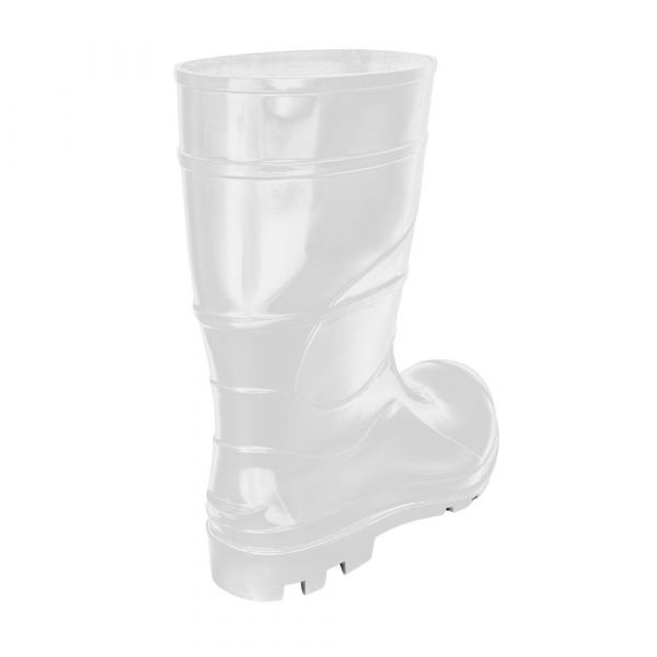 Bota de Borracha Cano Médio Branca N° 45 Cartom