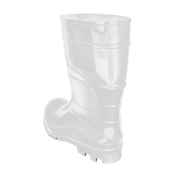 Bota de Borracha Cano Médio Branca N° 45 Cartom