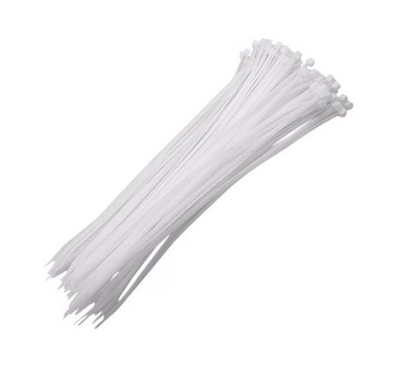 100 Unidades Abraçadeira Nylon 3.5 X 280 Branca