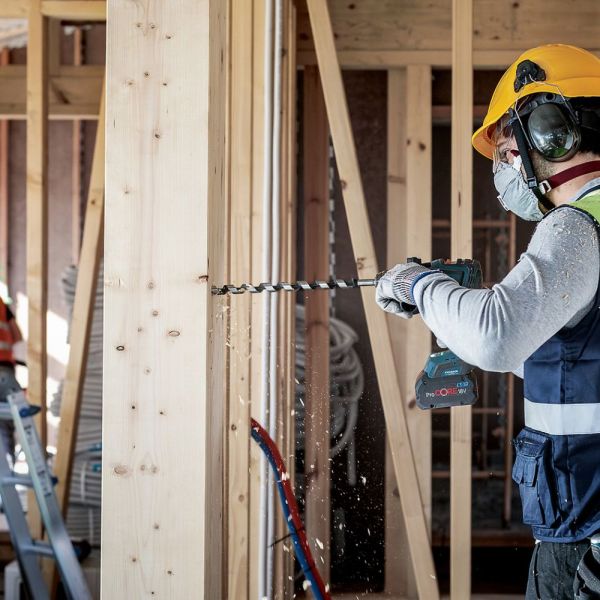 Broca Bosch em serpentina para madeira 20mm (encaixe 7/16