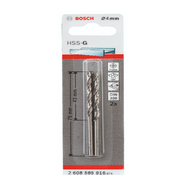 Broca Aço Rápido 12mm HSS-G Bosch