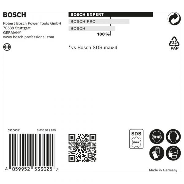 Broca para concreto Bosch EXPERT SDS Max-8X Ø20 x 200 x 320 mm