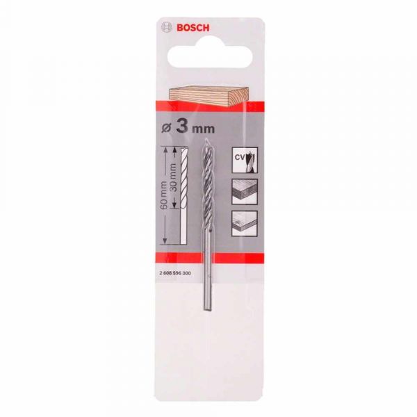 Broca para Madeira Bosch 3 Pontas 3mm