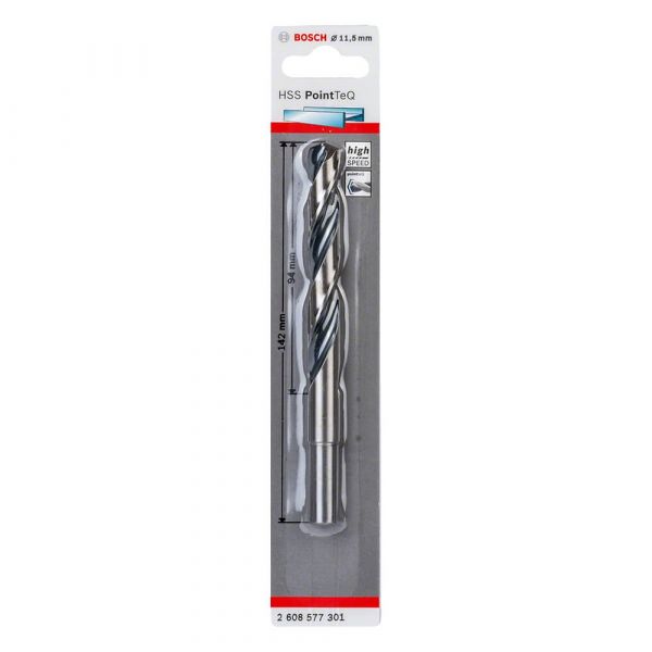 Broca para Metal Bosch Aço Rápido HSS-PointTeQ 11,5mm