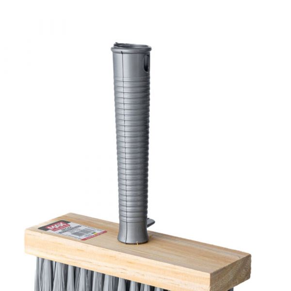 Broxa Grande Cepa Madeira com Cabo de Plástico Max