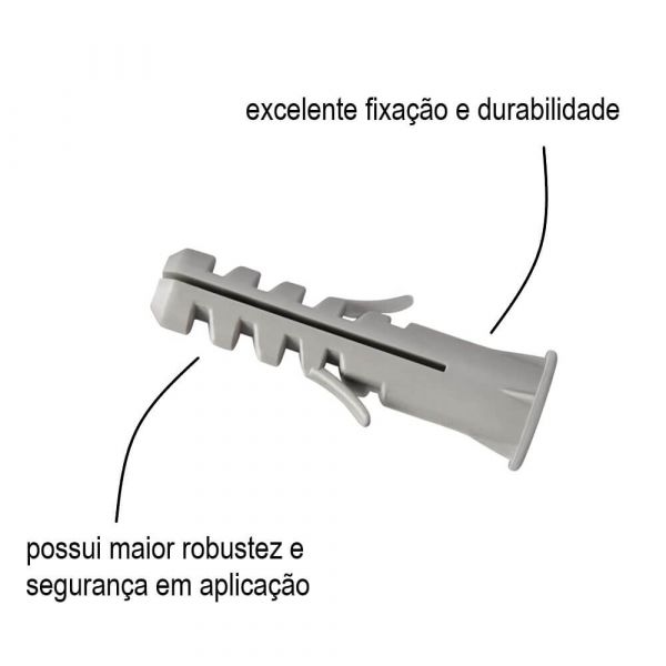 Bucha Com Aba N°06 Sforplast 100 peças