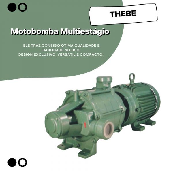 Motobomba Multiestágio 7,5CV PX-15/4F 220/440V Monofásica Thebe